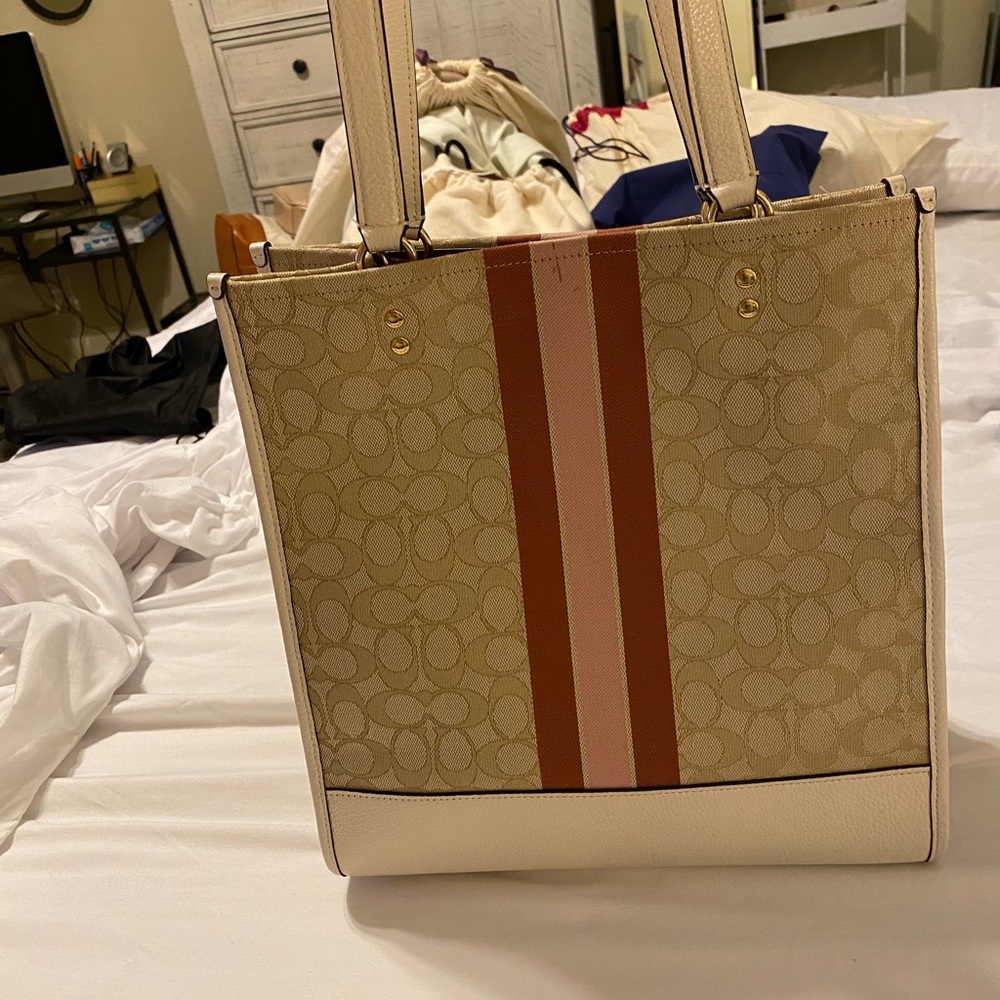 Coach signature khaki tote - Picture 5 of 15